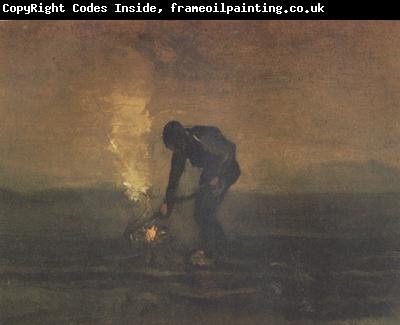 Vincent Van Gogh Peasant Burning Weeds (nn04)